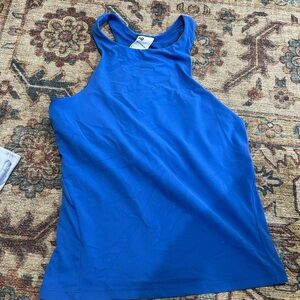 Blue Racerback Tank Top